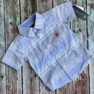 Toddler Polo Short Sleeve Button Down Shirt